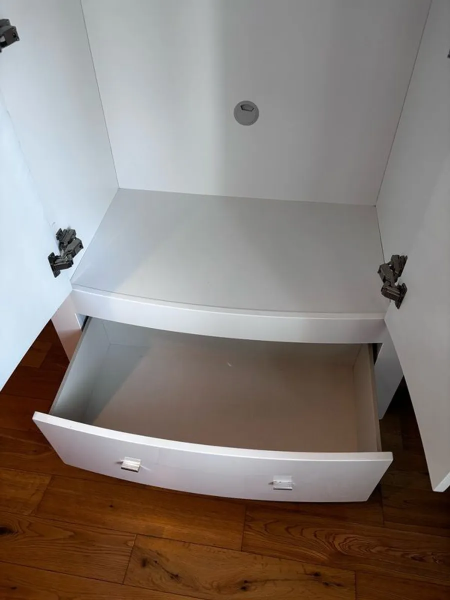 White Freestanding Wardrobe - Image 2