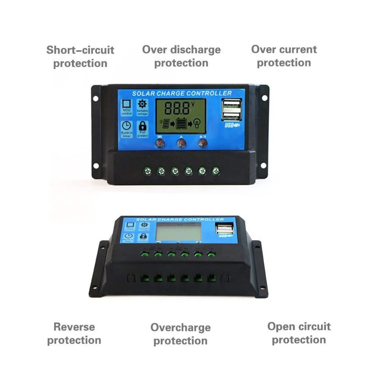 Solar Charge Controller 12V/24V 30A for boat Solar - Image 2