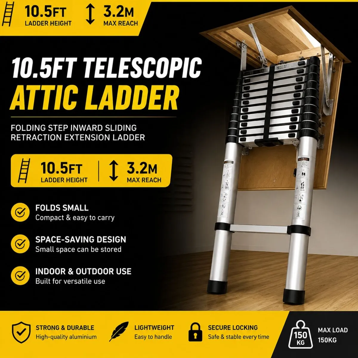 Telescopic Attic Ladder