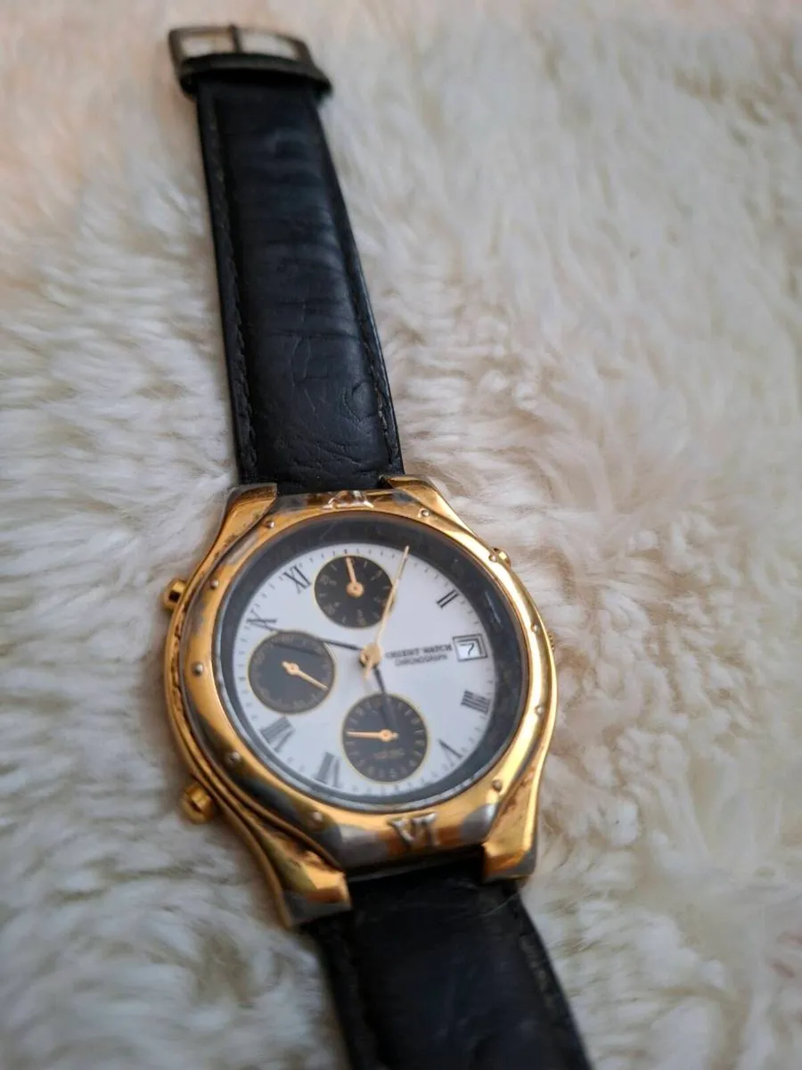 Vintage Orient men's Japanese Watch new Battery - Image 3