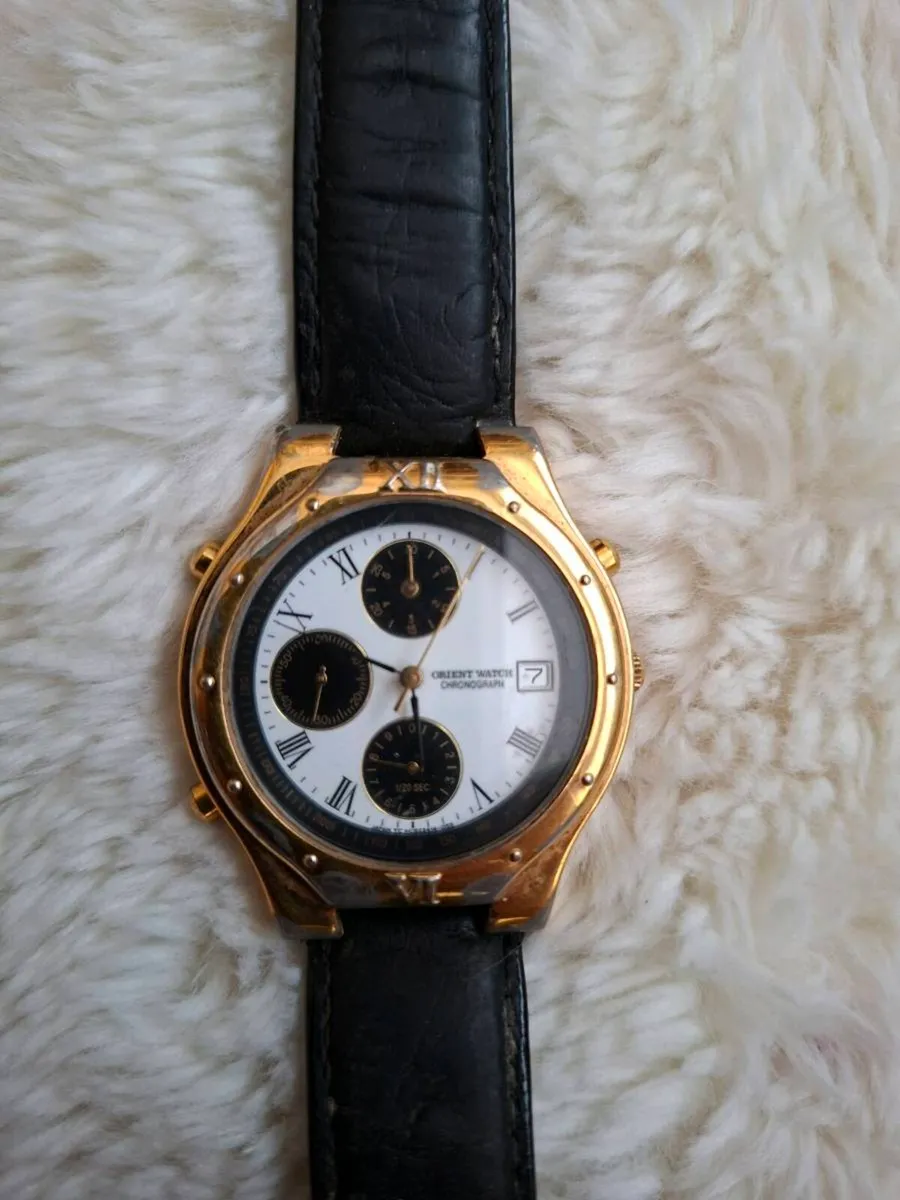 Vintage Orient men's Japanese Watch new Battery - Image 4