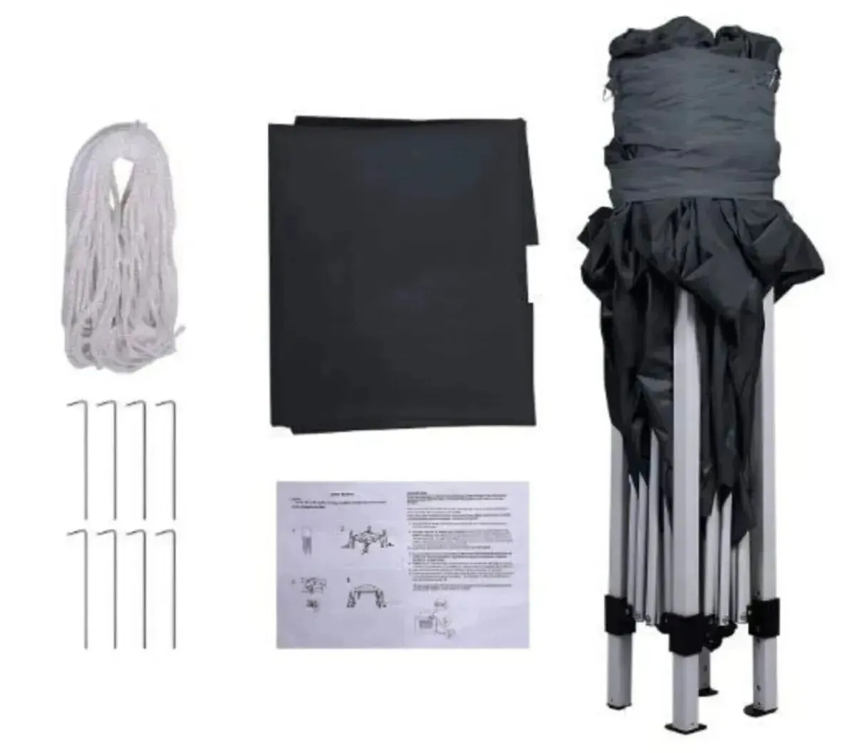 Gazebo Pop Up Tent Marquee 3x3m Waterproof - Image 1