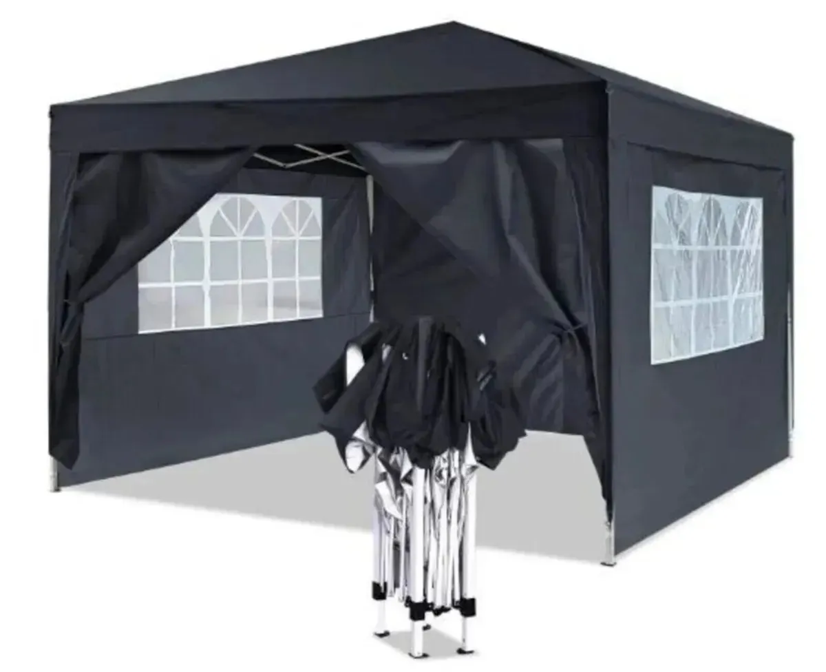 Gazebo Pop Up Tent Marquee 3x3m Waterproof - Image 2