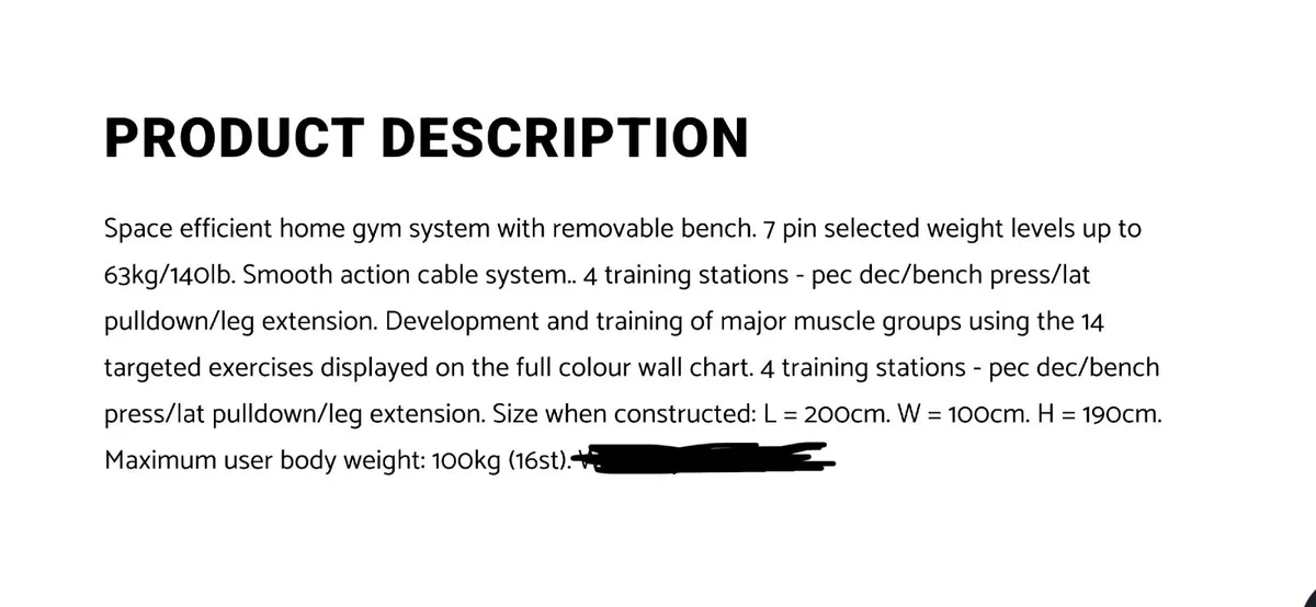 York 1003 fitness gym - Image 3