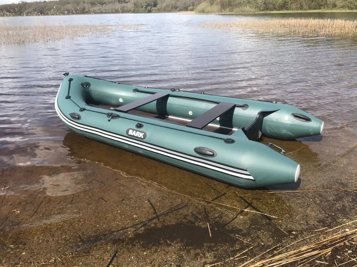 3.90 m new PVC inflatable boat BARK BN-390SD - Image 1