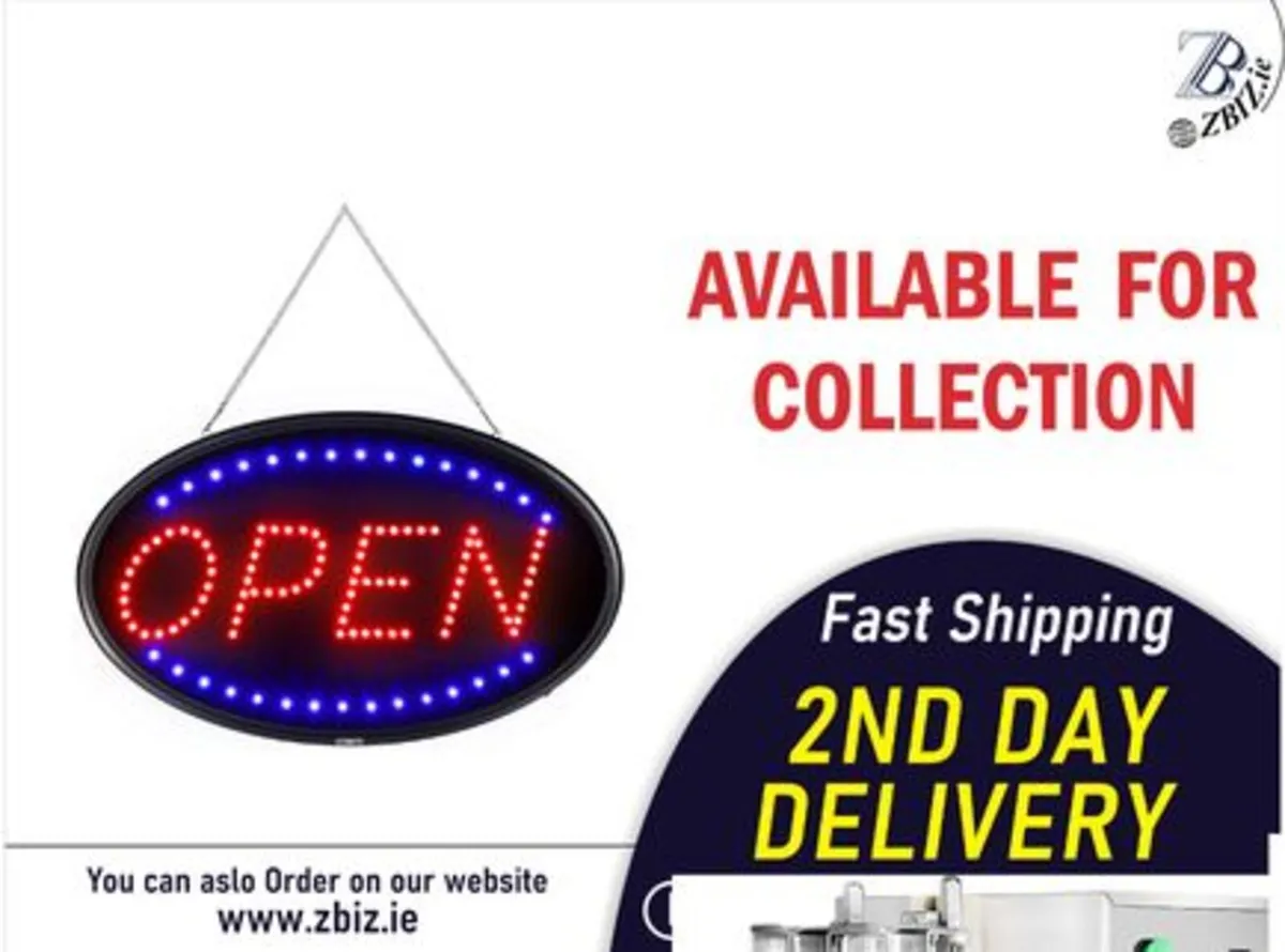 Open Sign, 2 Modes Flashing and Steady Light - Image 1