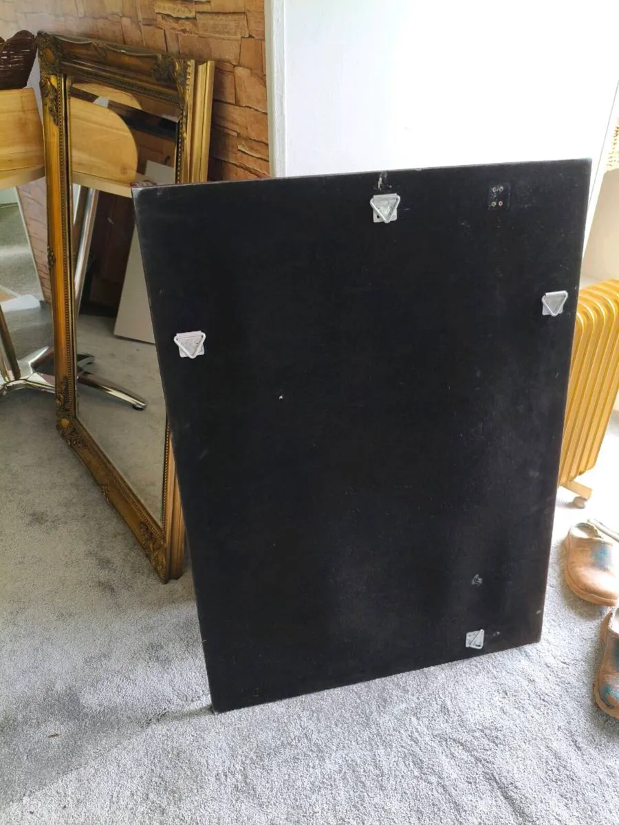 Lovely brown leather effect mirror 20euro. - Image 2