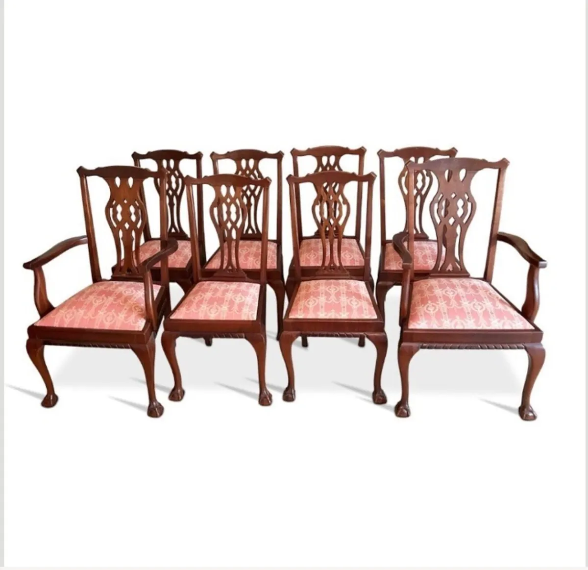 Chippendale Style Dining Chairs - Image 2