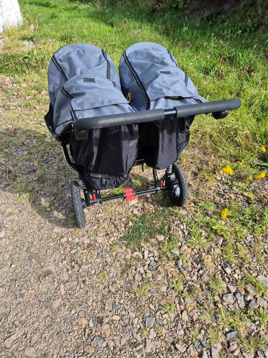 Outnabout Nipper Double Buggy Steel Grey - Image 4