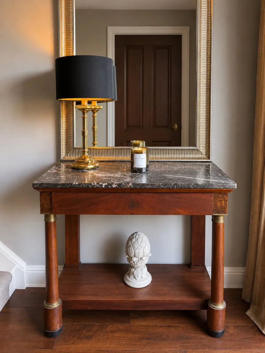 Marble Top Console Table - Image 1