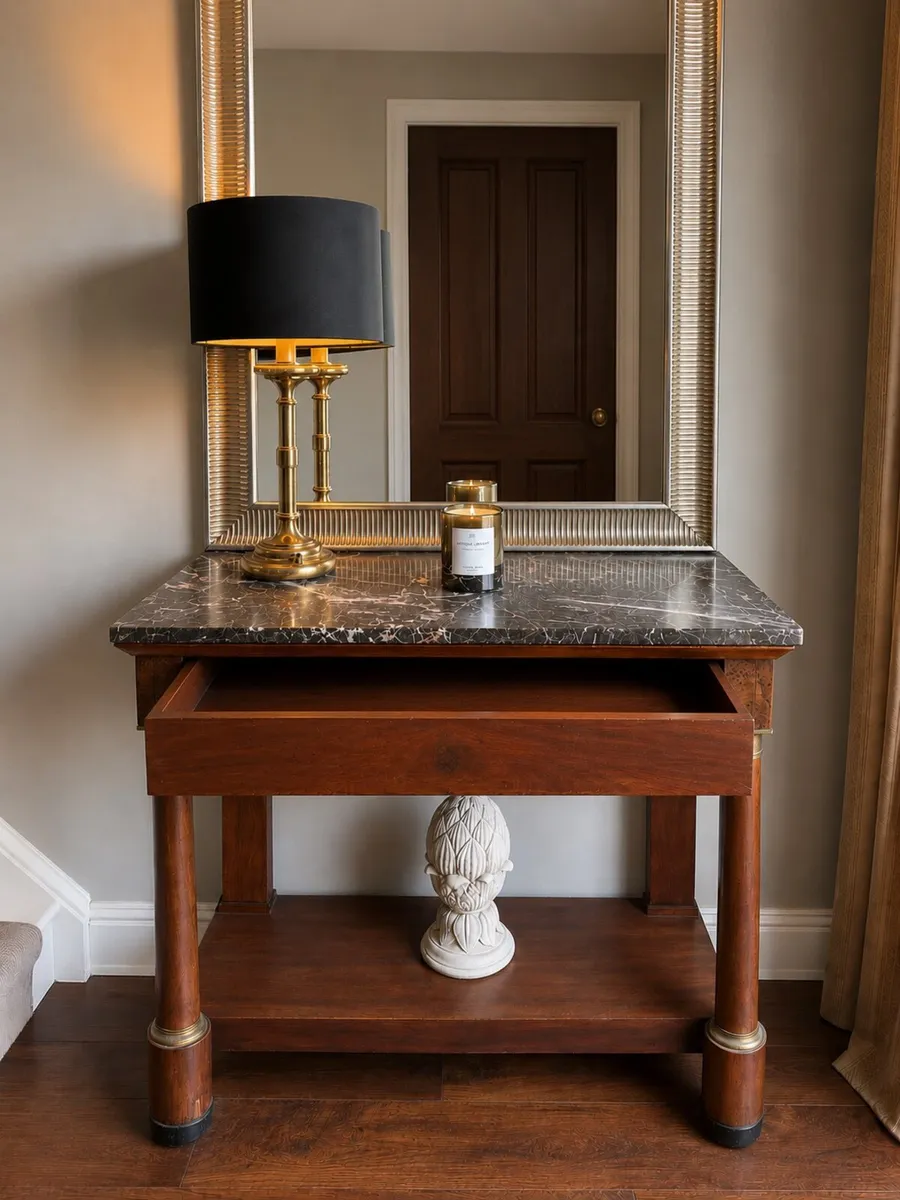 Marble Top Console Table - Image 2