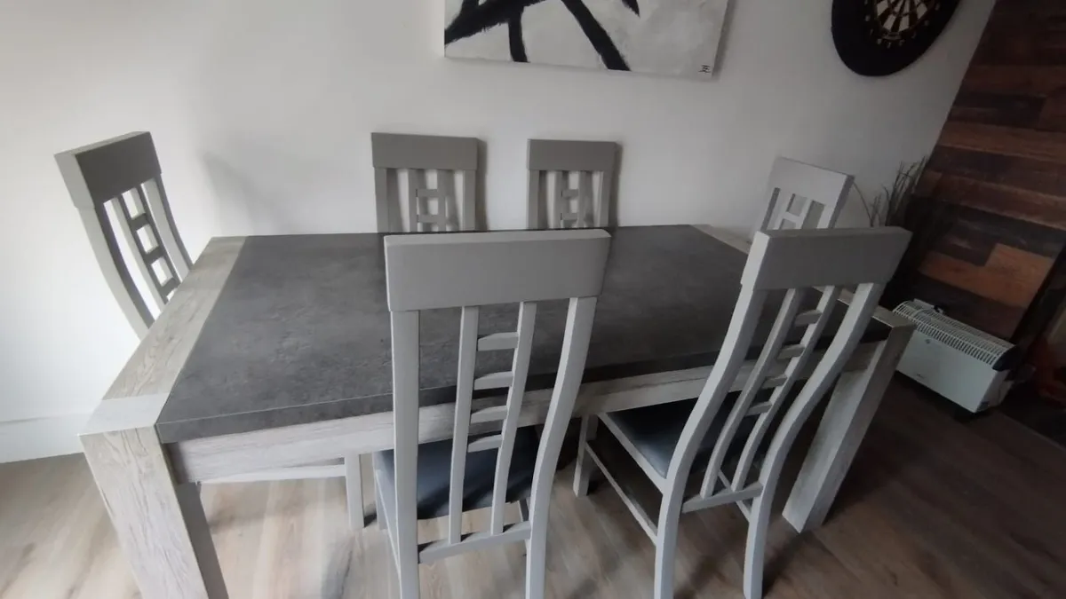 Modern 6-Chair Dining Table Set – Great Condition - Image 2