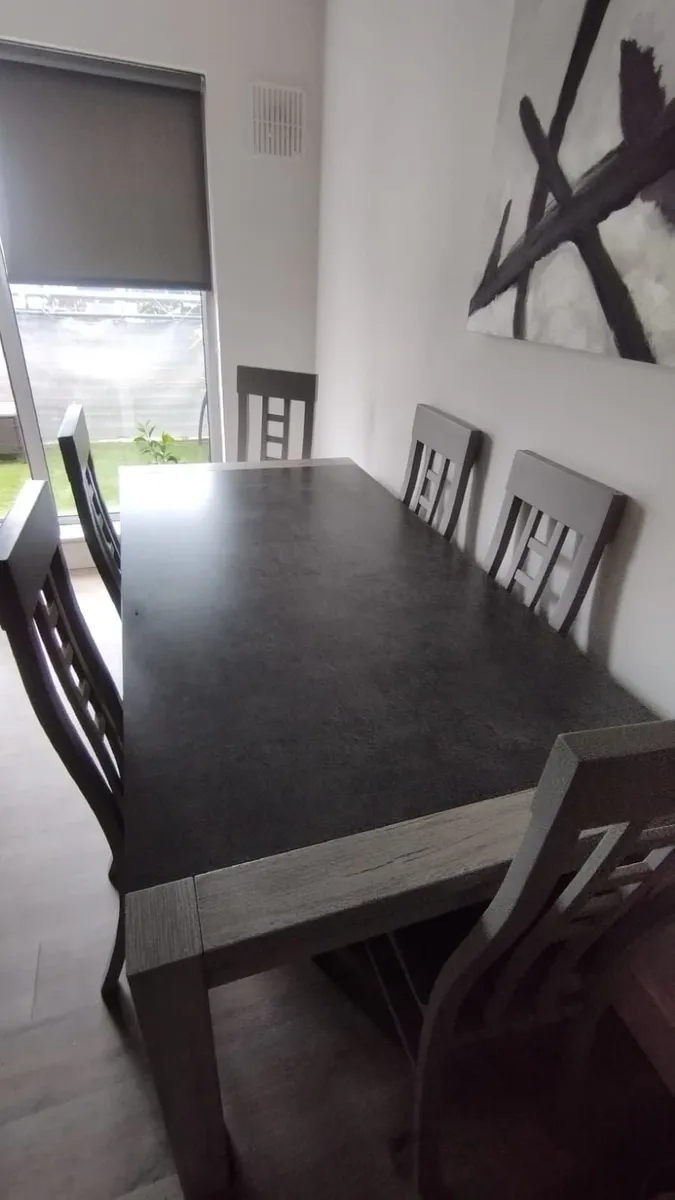 Modern 6-Chair Dining Table Set – Great Condition - Image 1
