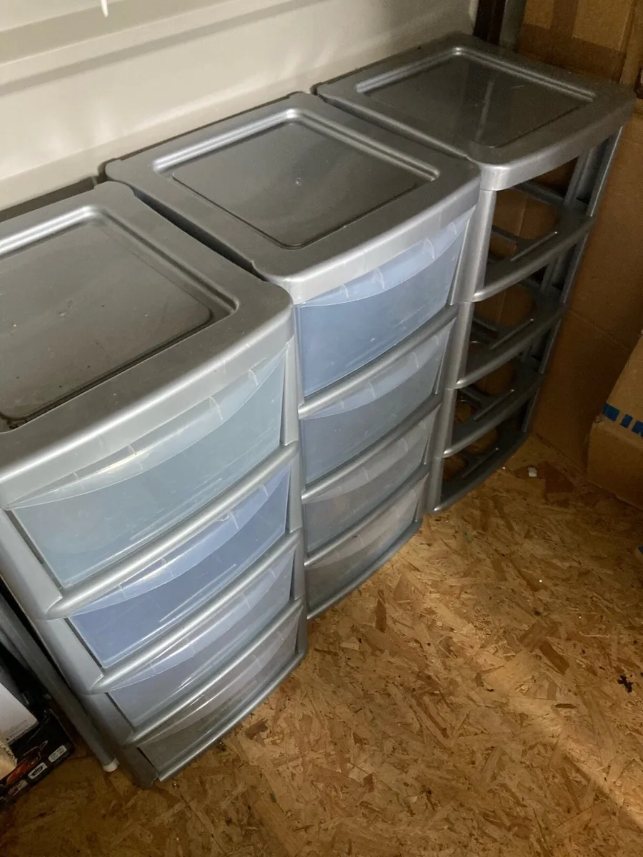 Plastic Storage Drawers - 4 Available - Image 1