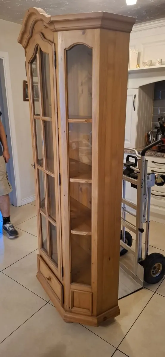 Solid wood glass cabinet - Image 3
