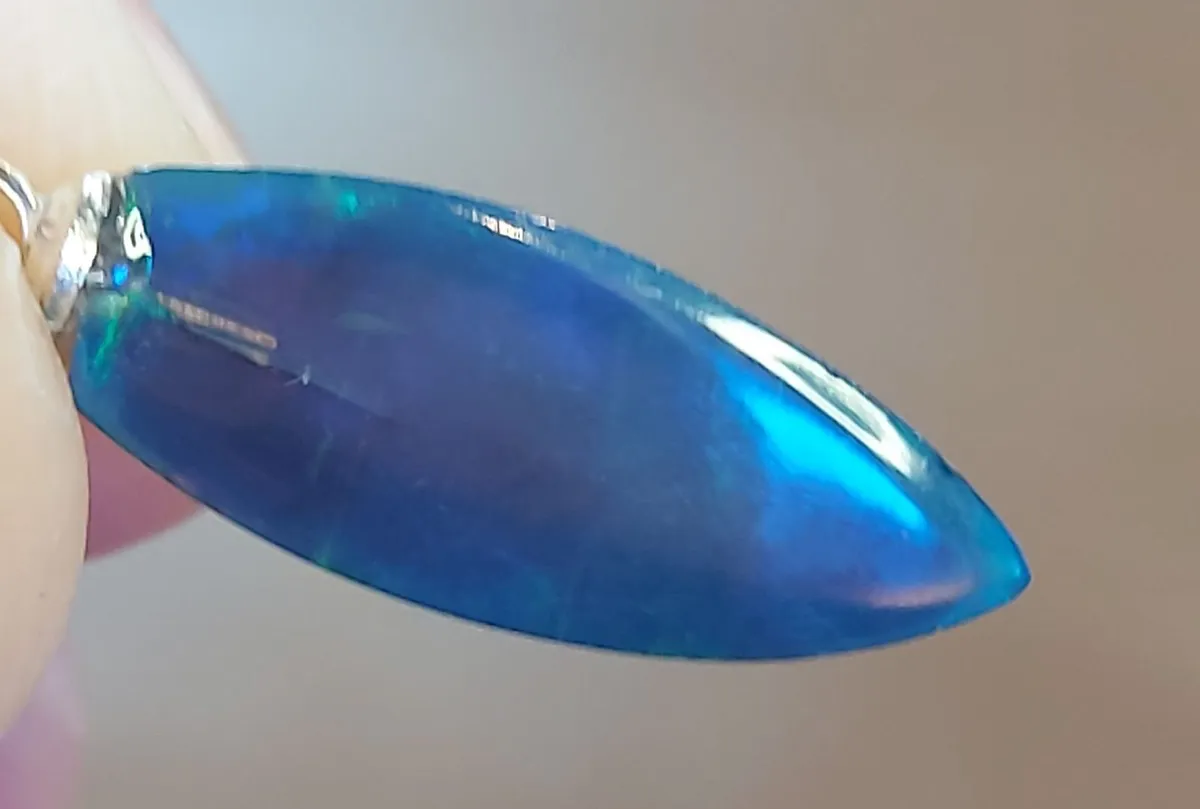 Ethiopian black opal 2 ct 925 silver pendant - Image 4