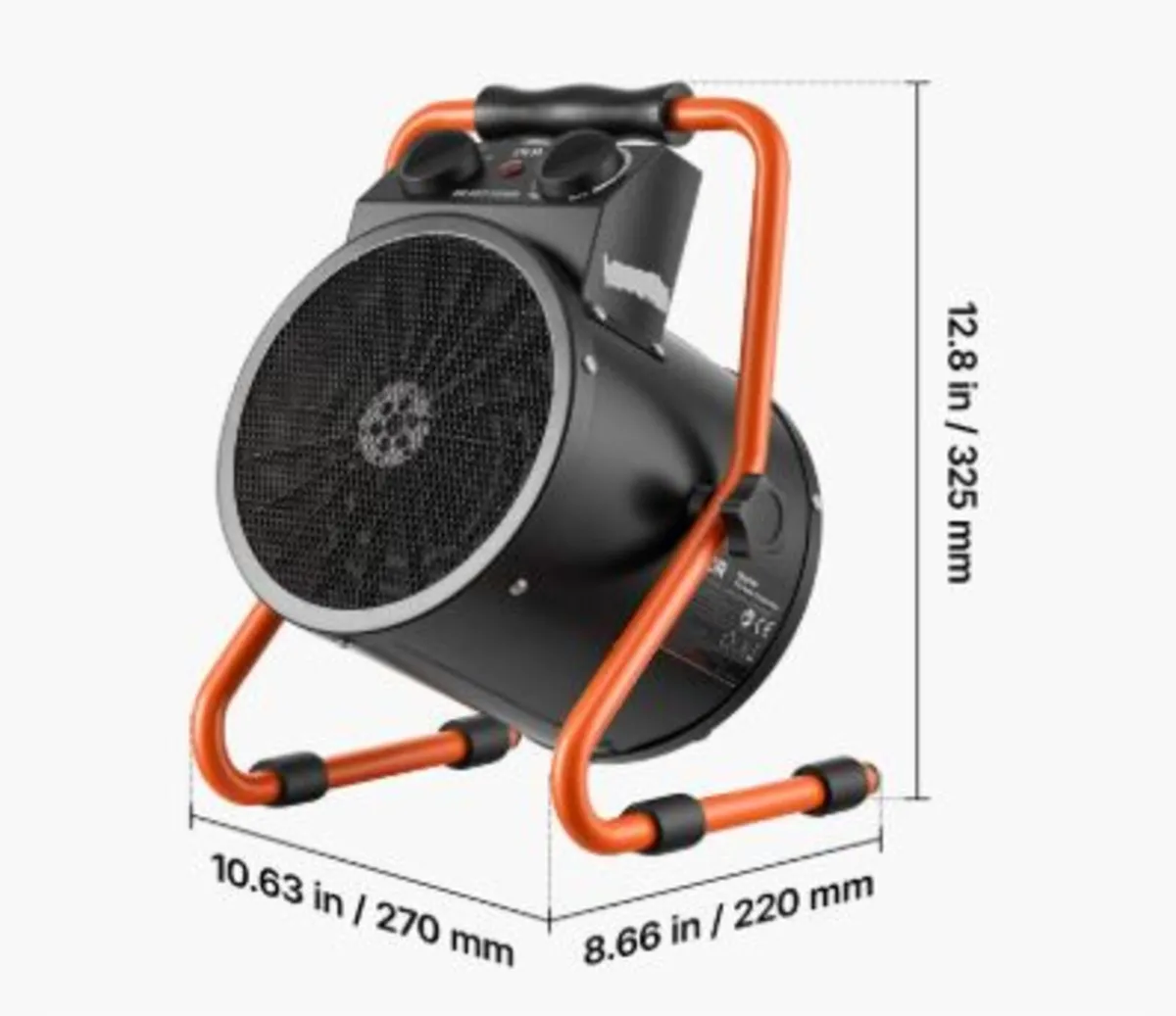 Greenhouse Heater, 2000W Electric Space Heater - Image 2