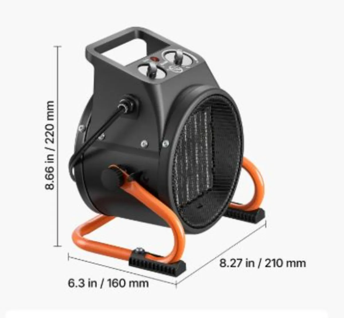 Greenhouse Heater,2000W Electric PTC Space Heater - Image 3