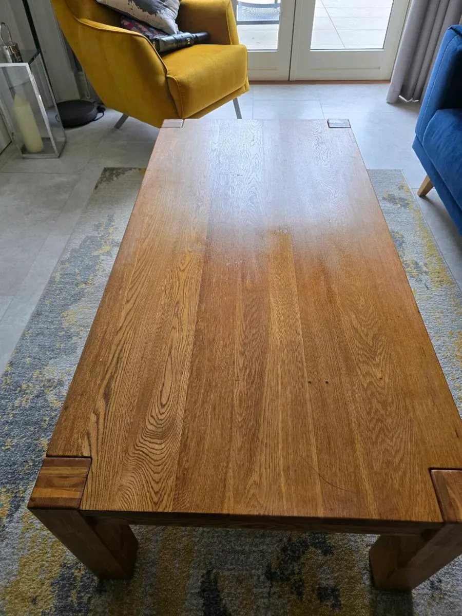 Solid Oak Coffee Table – Contemporary Design | Exc - Image 4