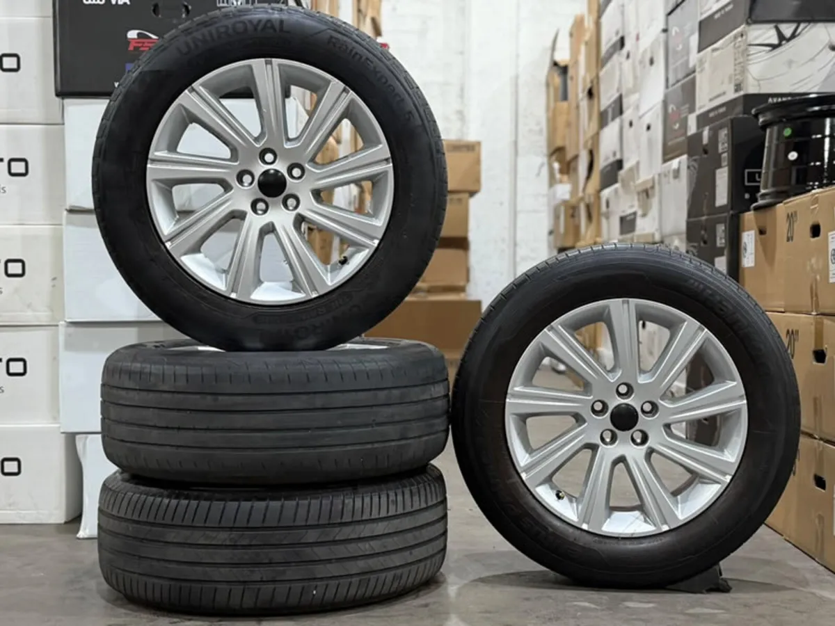 18" Genuine JAGUAR E PACE Alloy Wheels & Tyres - Image 1