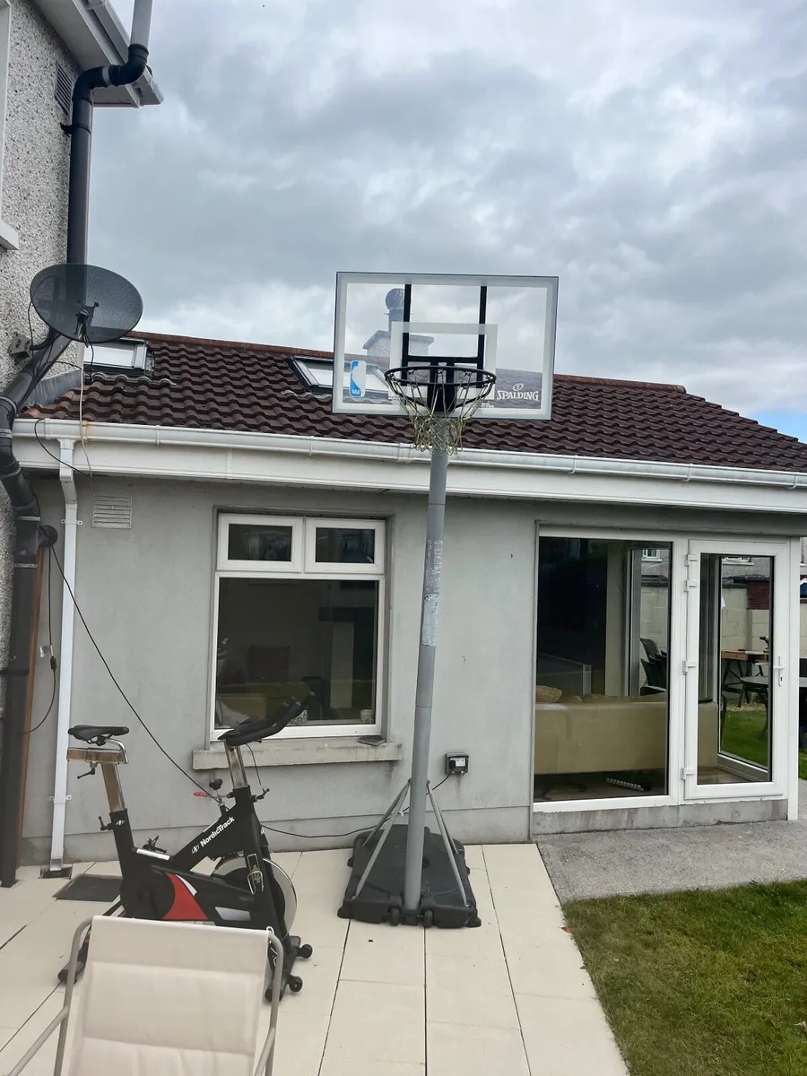 Spalding NBA Full-Size Adjustable Basketball Hoop - Image 1