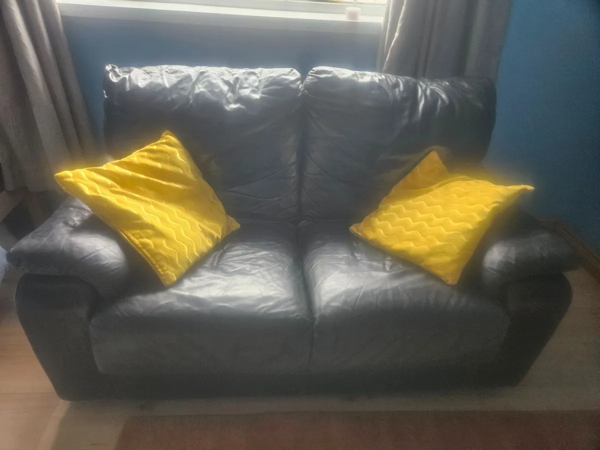 Italian  2 Seater Leather Sofa - Image 2
