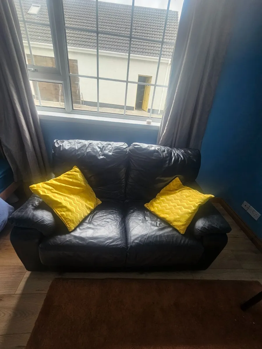Italian  2 Seater Leather Sofa - Image 1