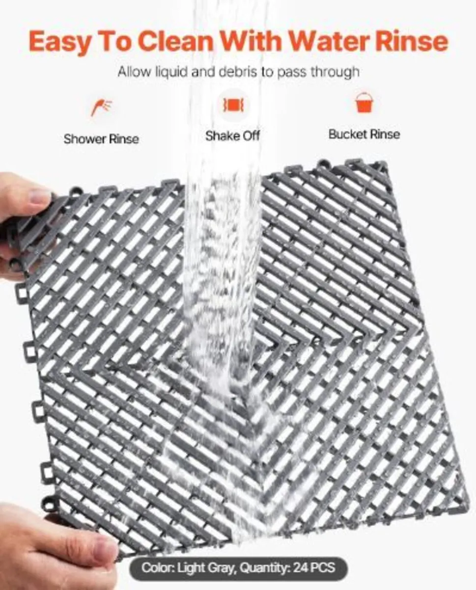 Interlocking Drainage Mat, 12” x 12” Modular - Image 2