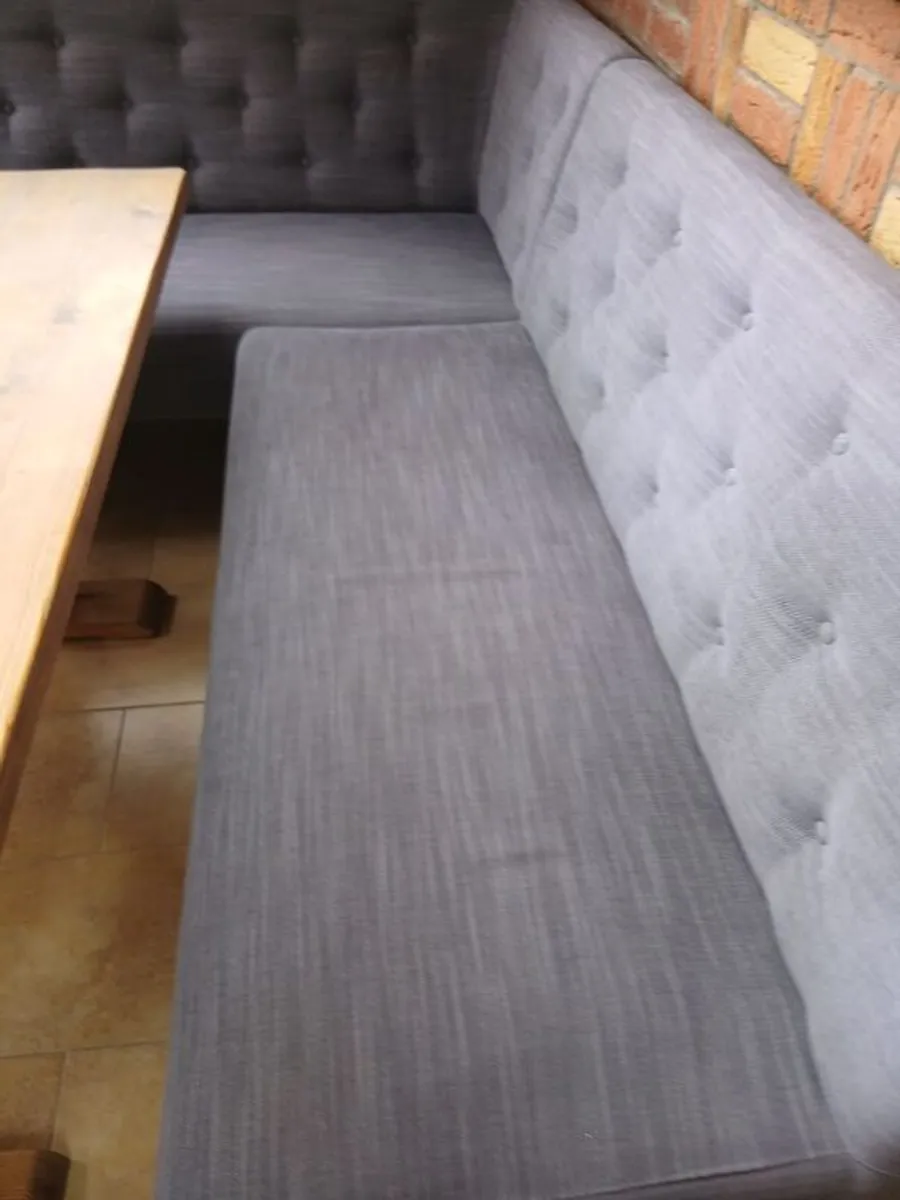 Dining Corner Booth, table and bench - Image 3