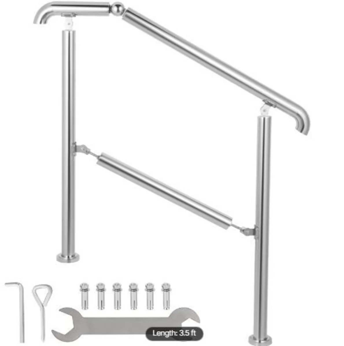 3 Step Railing Stainless Steel Transitional Handr - Image 4