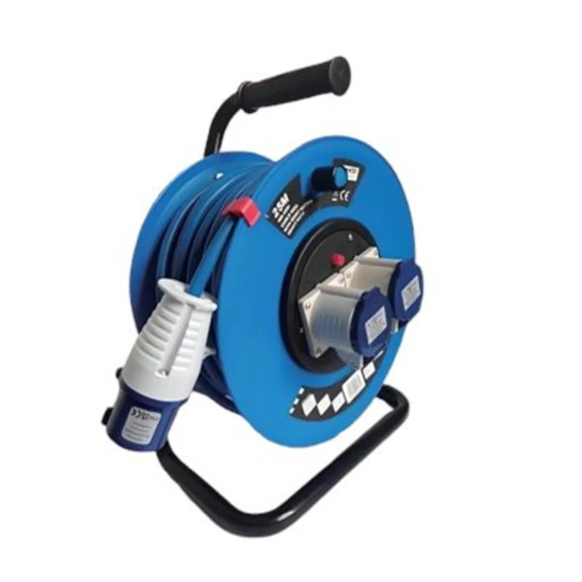 25M HEAVY DUTY CABLE REEL 2.5 CORE 16A POWER RH117 - Image 1