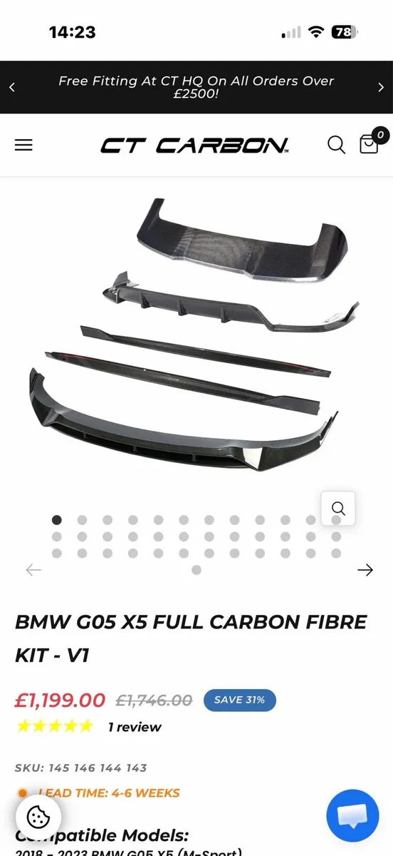 CT carbon X5 G05 full kit - Image 1