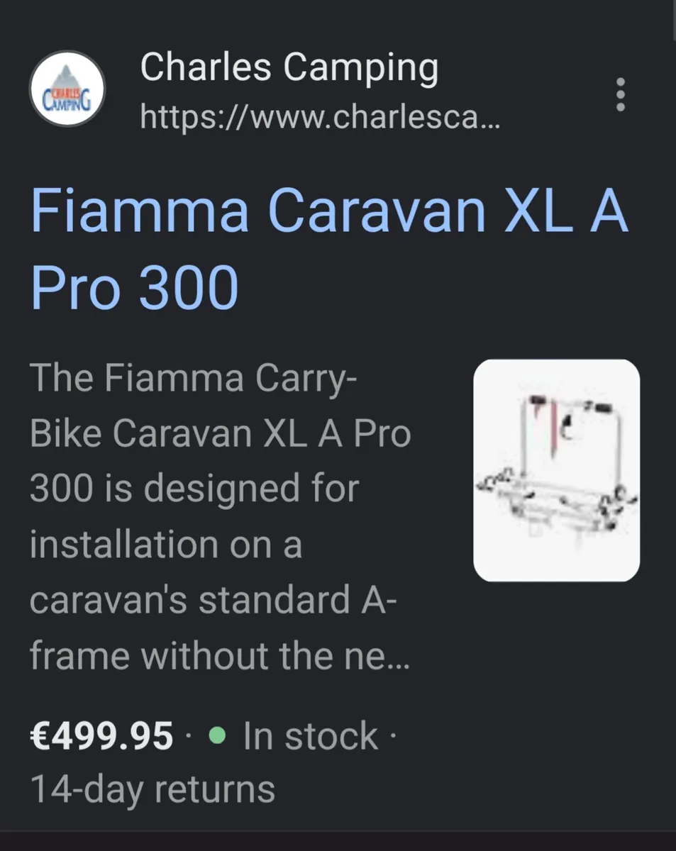 Caravan bike rack and 2 camp beds - Image 3