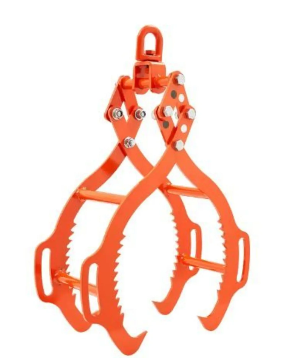 28in Log Lifting Tongs, 4-Claw Log Tongs - Image 1