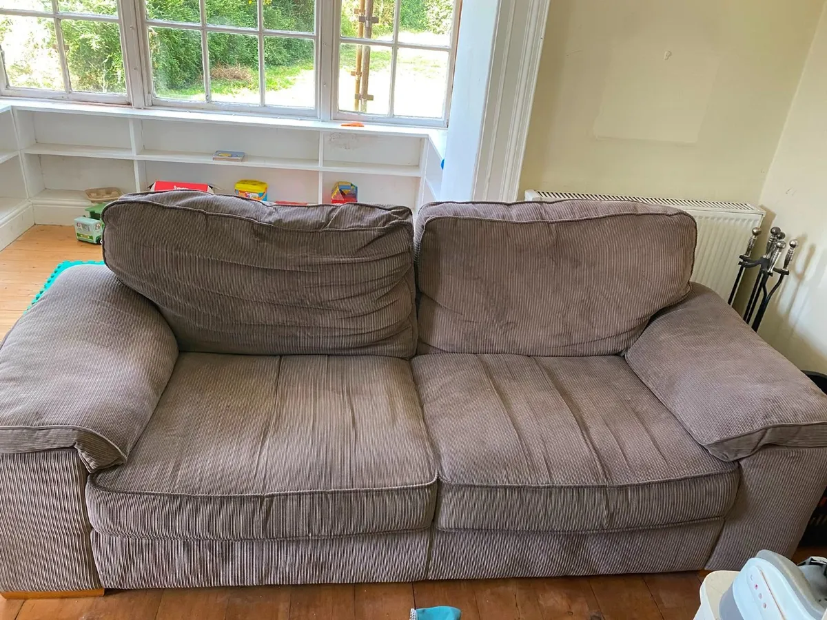 Cord sofa/ sofas - Image 2