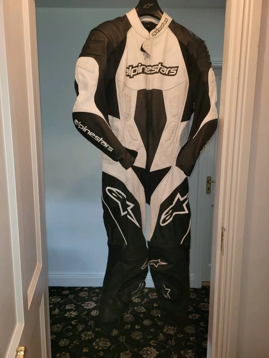 Alpinestars 1 piece leathers, back protector - Image 1