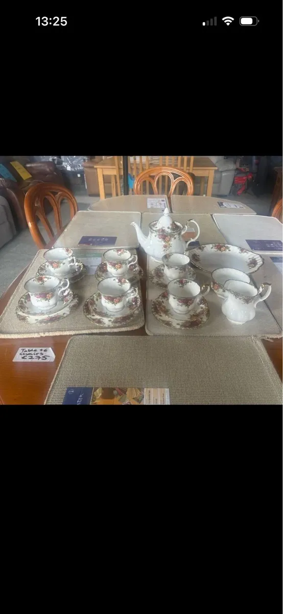 Country rose full tea set & dinner set - Image 3