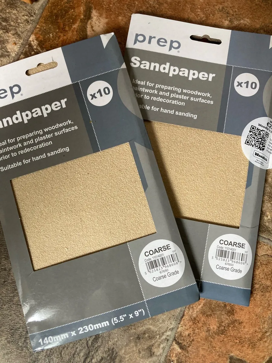 Sanding paper Set + 2 packs coarse sanding paper - Image 2