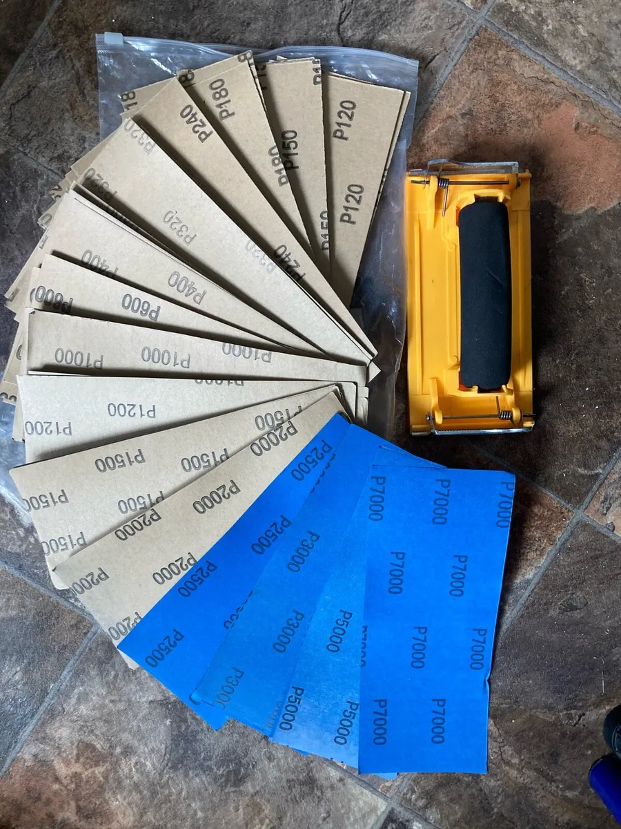Sanding paper Set + 2 packs coarse sanding paper - Image 1