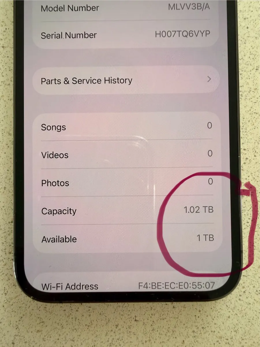 1 TB iPhone 13 PRO Battery 100% (New) - Image 4