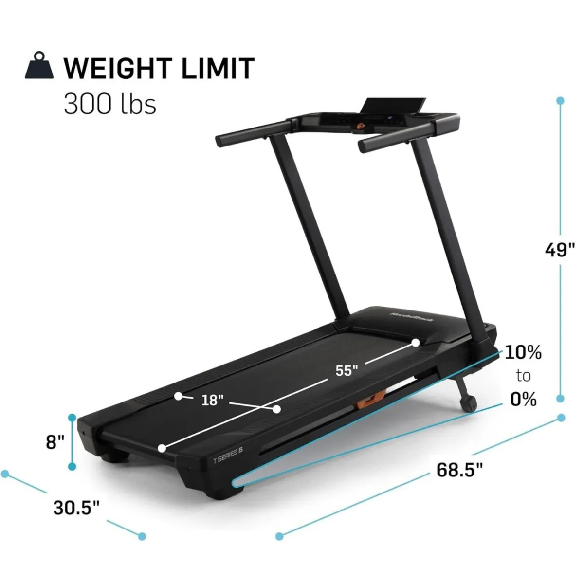 Nordictrack t5 treadmill-Free delivery - Image 2