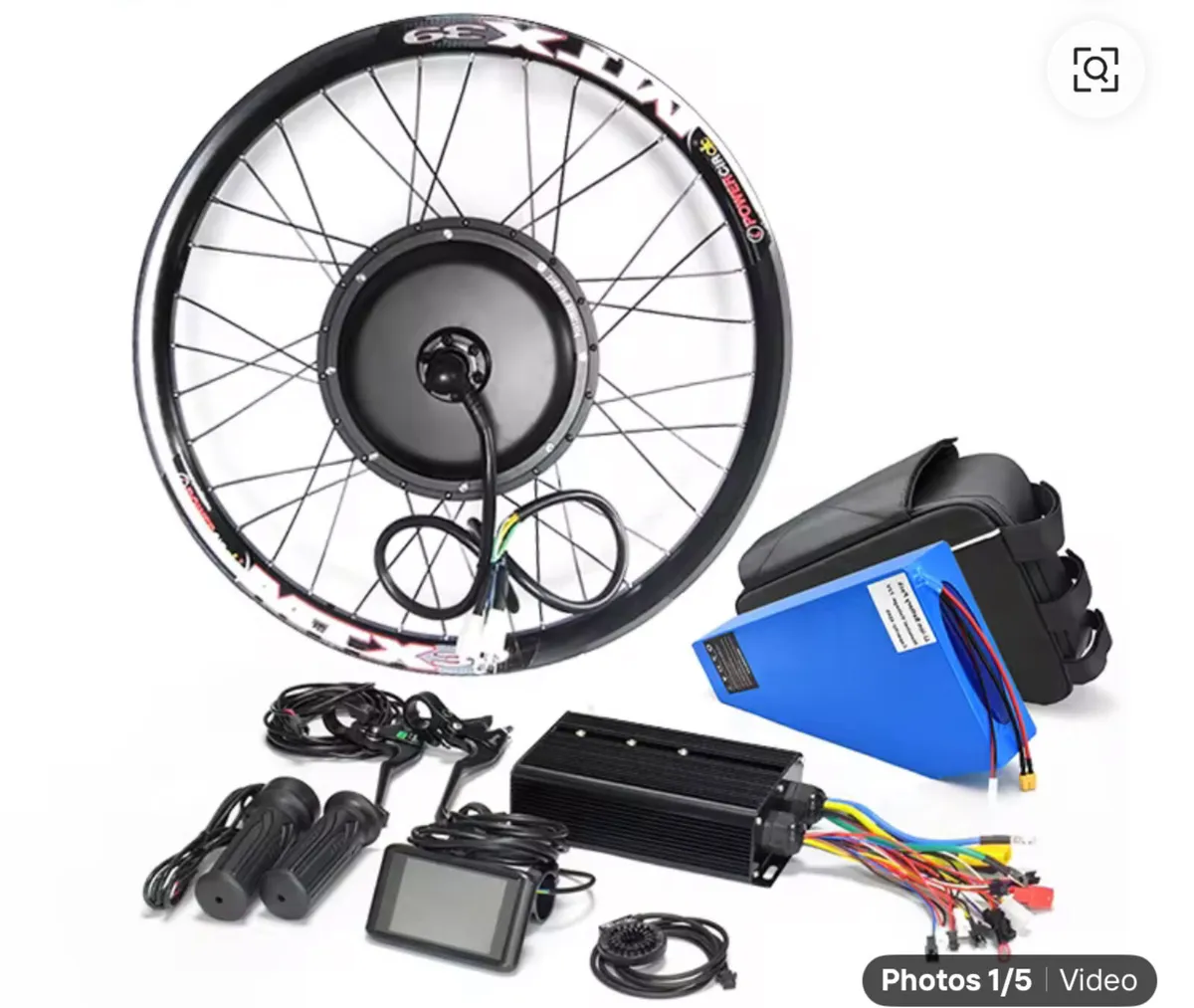 e bike conversion kit 3000w motor 72v battery - Image 2