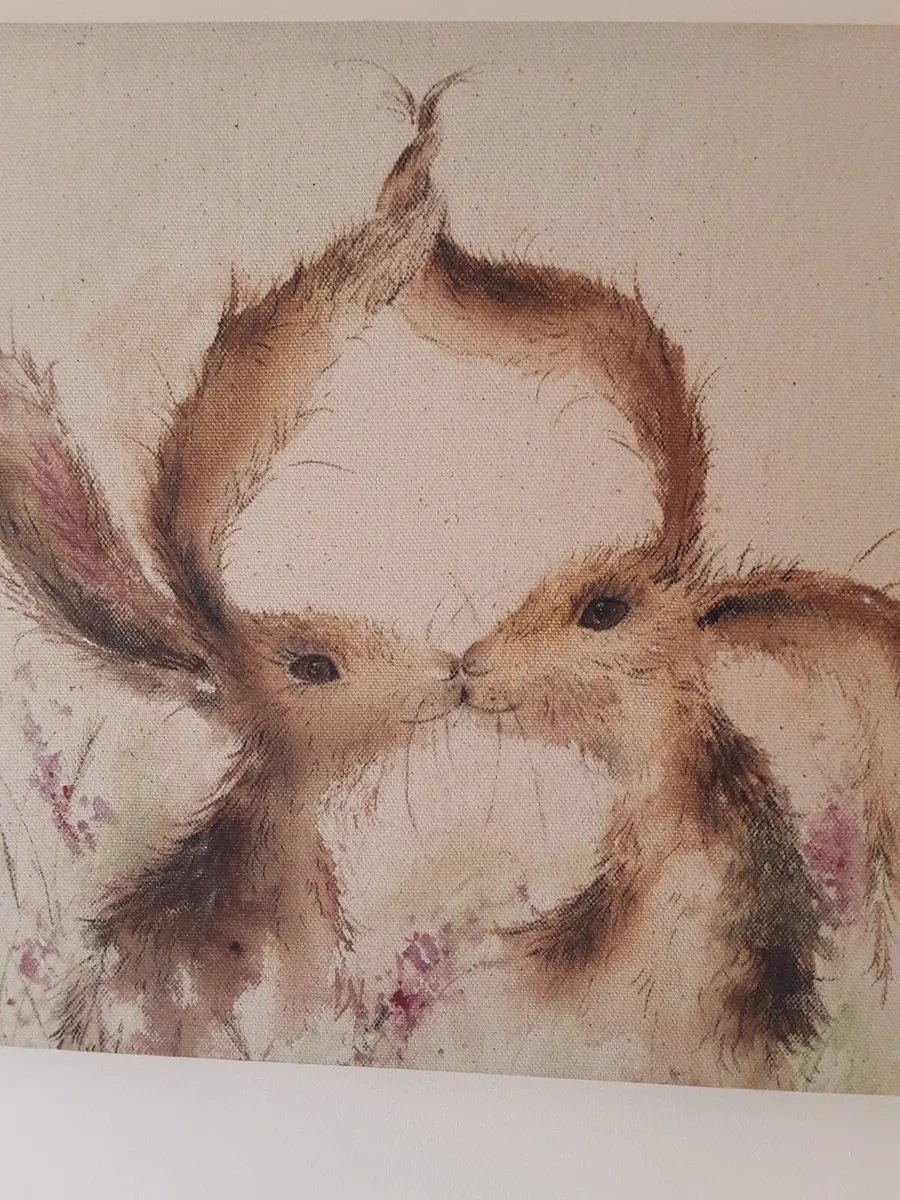 Picture on canvas titled wishes and kisses