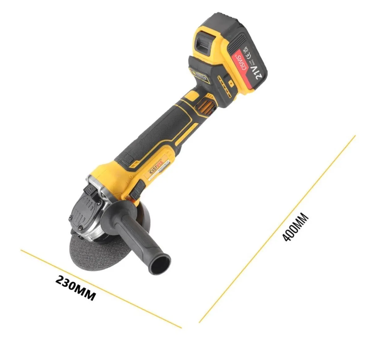 125mm Cordless Angle Grinder Brushless 2 Batteries - Image 2