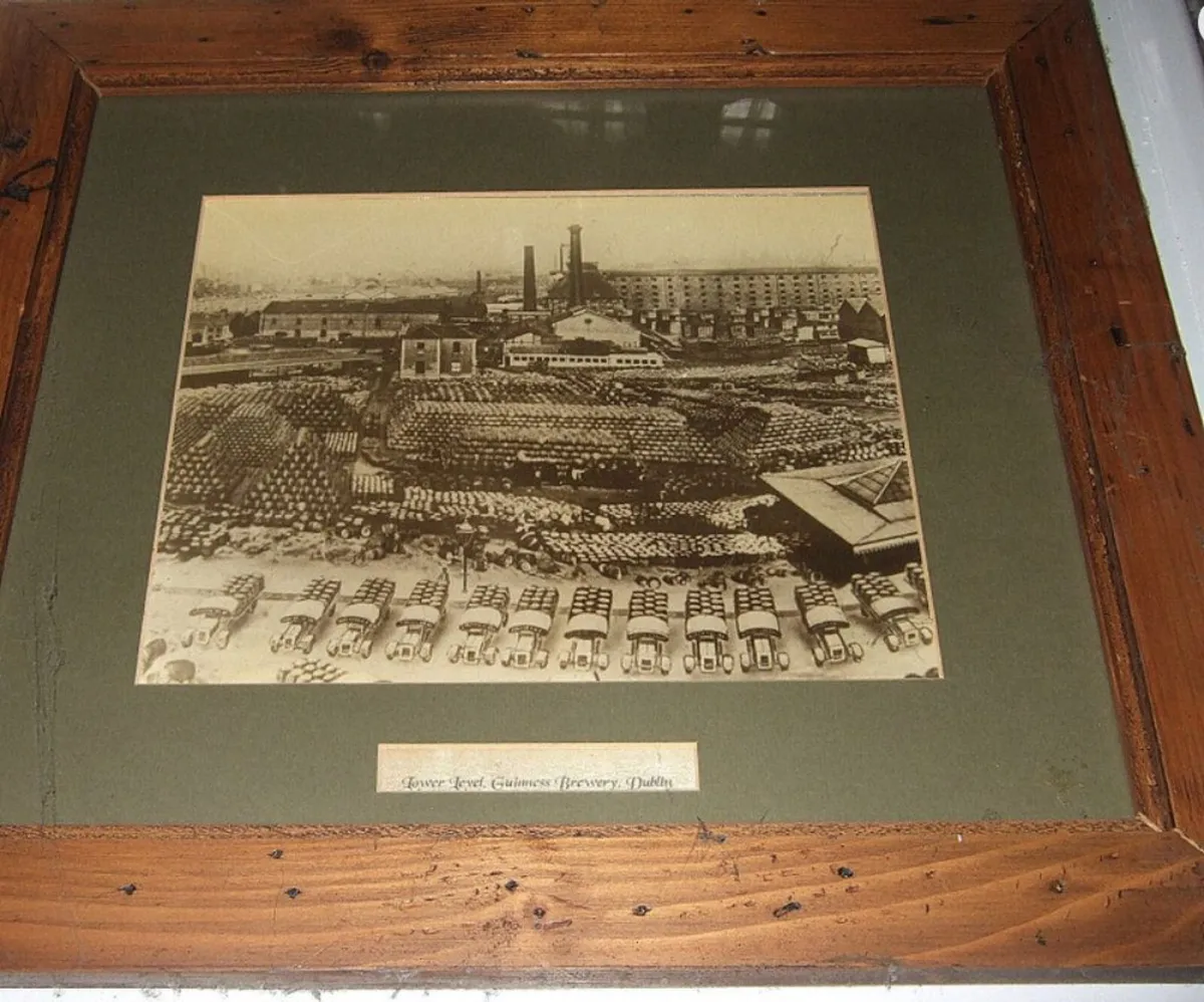 Vintage Framed Guinness Brewery Dublin Print - Image 1
