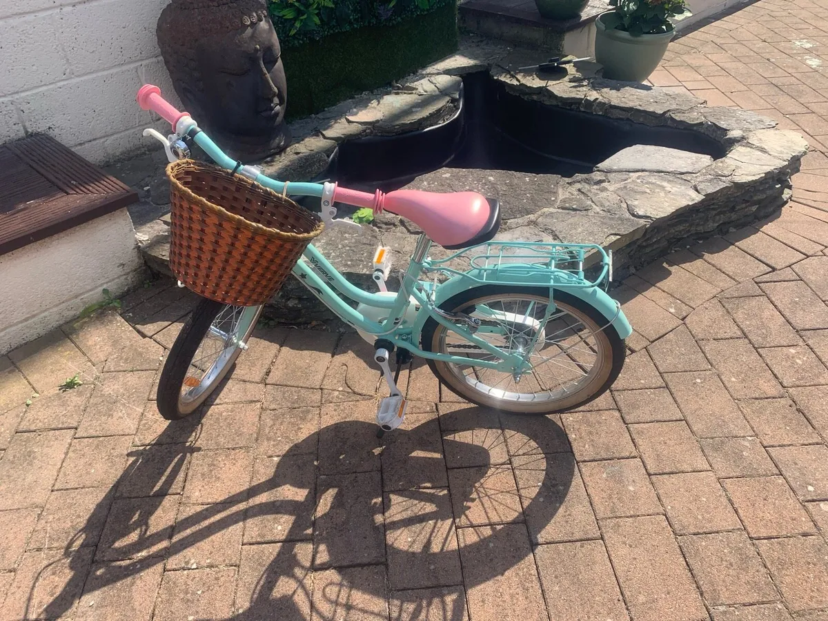 18 Inch Verve Star Bike with Basket Mint - Image 2