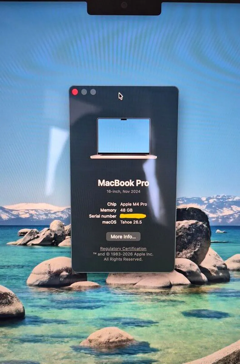 Macbook Pro M4 16 inch | 48 GB | 512 GB SSD - Image 4