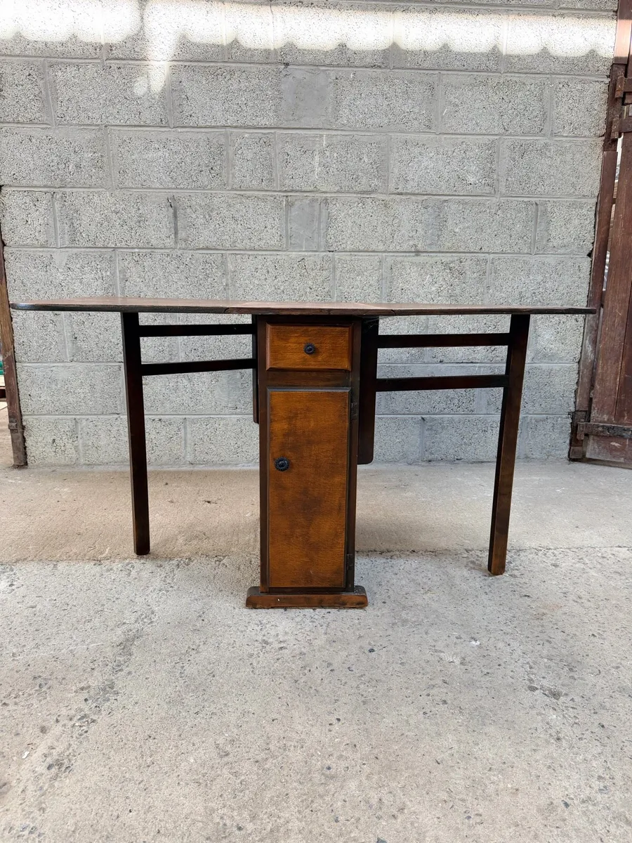 Antique Drop Leaf Table - Image 3