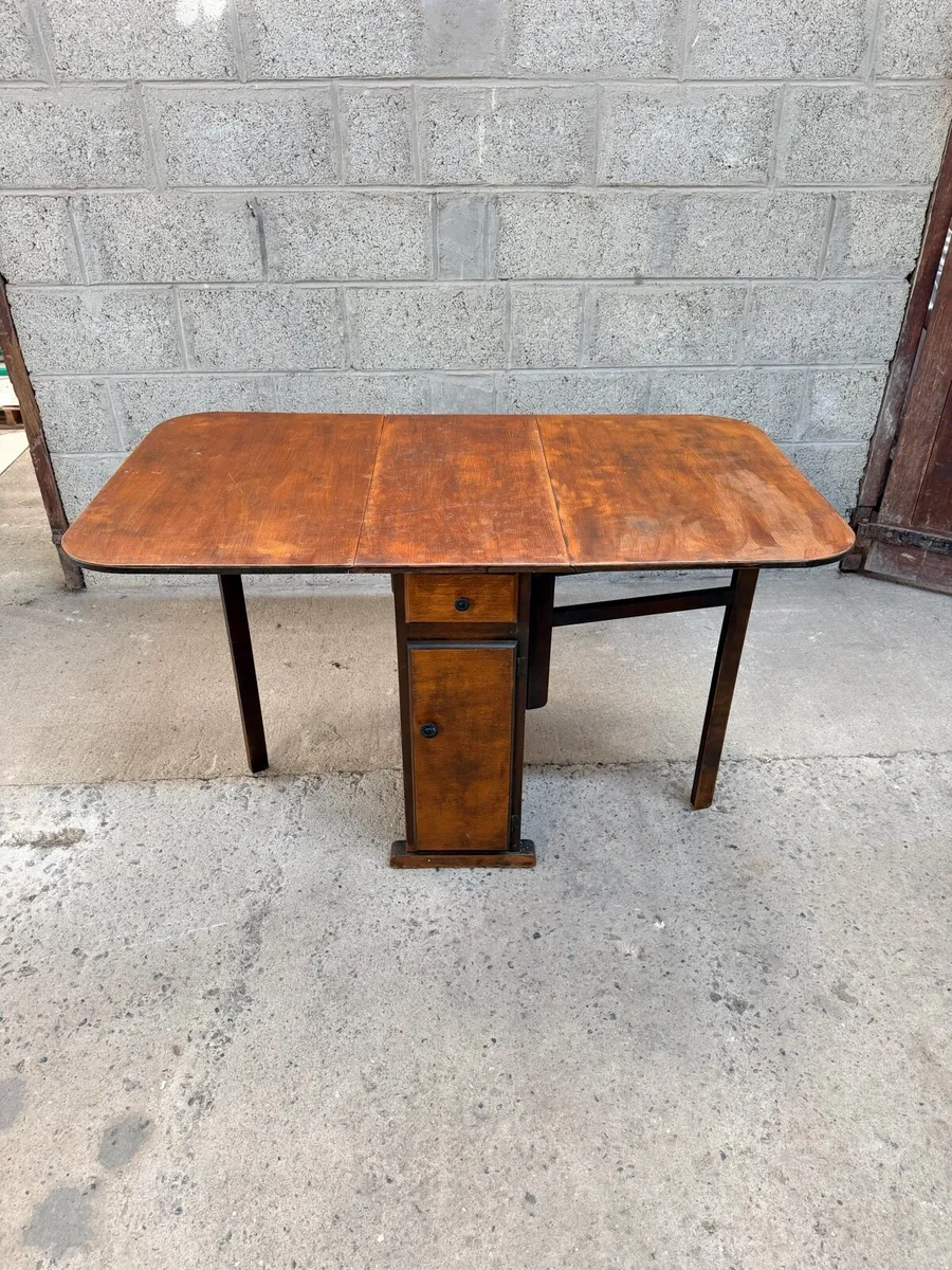 Antique Drop Leaf Table - Image 4