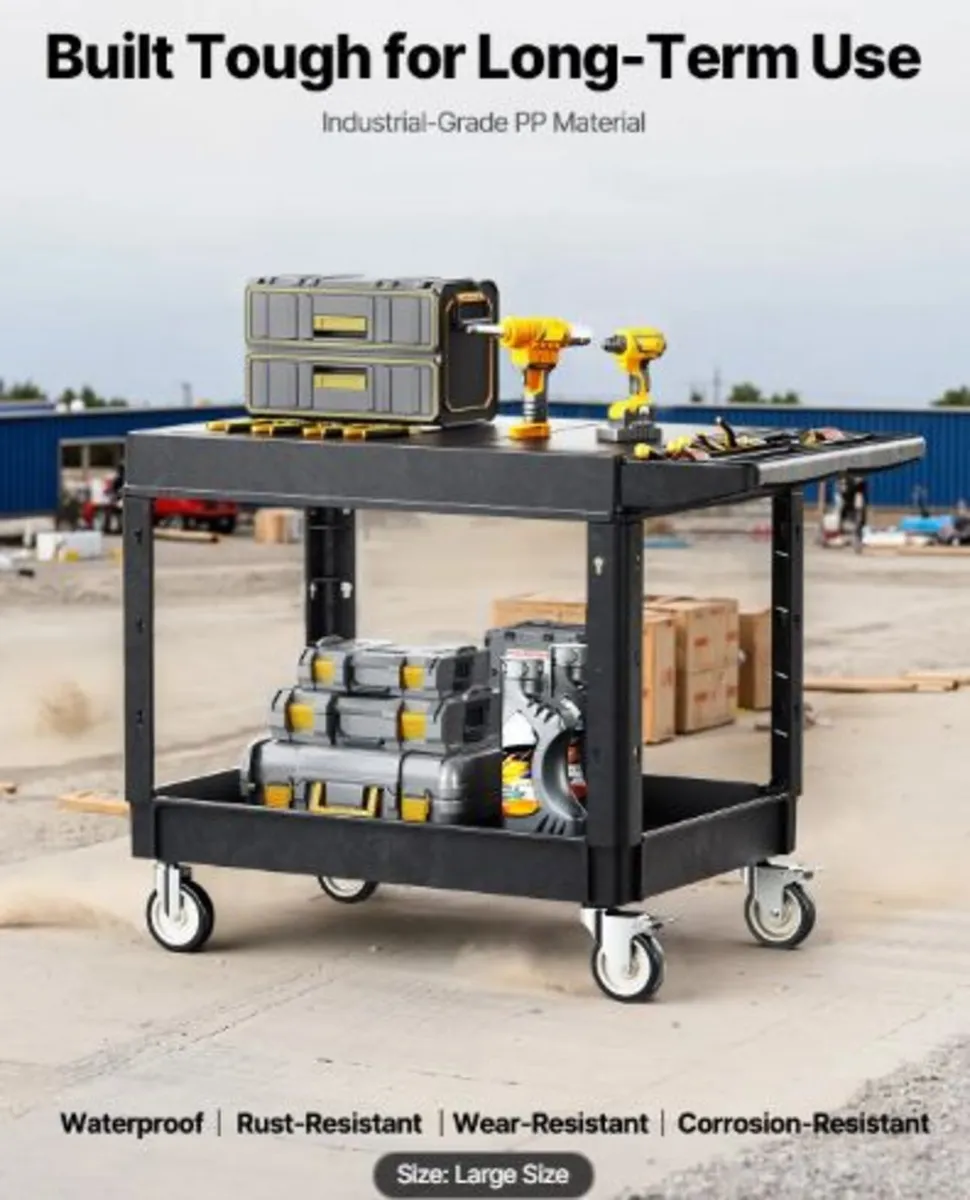 Utility Cart, 550 lbs Load Capacity,37 x 25.4-inch - Image 3